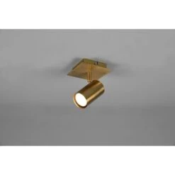 Trio Lighting Marley Base Spot Cil. Ottone Anticato Cm.12 802400104