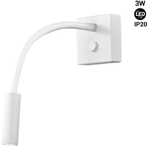 Applique Da Lettura A LED "HALE" 3W Colore Bianco 3 Applique Da Lettura A LED "HALE" 3W Colore Bianco