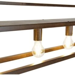 QAZQA Lampada A Sospensione Cage Rack - Industriale - Acciaio - Ruggine - Oblungo Max. 4 X Watt -Negozio al dettaglio Paulmann 42950376 3