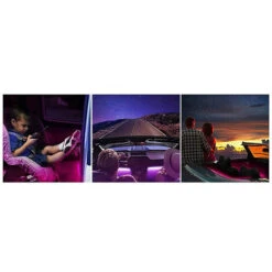 Striscia LED Interni Auto Rgb 4 Strip Luminose Adesive 72 Led Impermeabili QCD52 -Negozio al dettaglio Paulmann 43740953 5