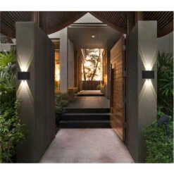 Applique LED Lampada Parete 12W Ovale Nero Doppia Luce Calda Esterno Interno D10 -Negozio al dettaglio Paulmann 46037514 4