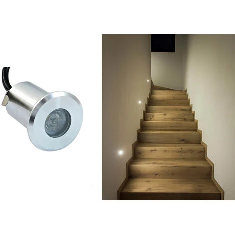 Faretto Segnapasso LED Esterno 3w Luce Fredda Rotondo Caplestabile Luci Percorso 6 Faretto Segnapasso LED Esterno 3w Luce Fredda Rotondo Caplestabile Luci Percorso - immagine 4