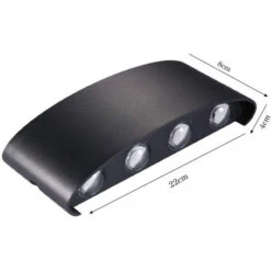 Applique LED Lampada Da Parete Ovale 24W Luce Fredda Nero Esterno Interno F11 -Negozio al dettaglio Paulmann 46235184 3
