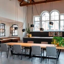 Lampada A Sospensione Nordica "BLUS". Colore Nero -Negozio al dettaglio Paulmann 46487296 5