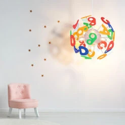Lampada A Sospensione Per Cameretta Dei Bambini Lettere Lampada A Sospensione Lampada Per Bambini A Forma Di Palla, Plastica Colorata, Prese 4x E14, PxH 35x120 Cm -Negozio al dettaglio Paulmann 46924621 3