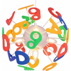 Lampada A Sospensione Per Cameretta Dei Bambini Lettere Lampada A Sospensione Lampada Per Bambini A Forma Di Palla, Plastica Colorata, Prese 4x E14, PxH 35x120 Cm -Negozio al dettaglio Paulmann 46924621 5