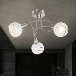 Plafoniera A LED Da 12 Watt 3x Faretti Faretti A Spirale Illuminazione A Soffitto