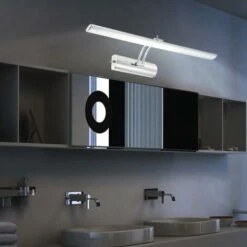 Lampada Da Parete Lampada Da Parete Lampada Da Parete A LED Mobile Lampada Da Lettura Cromo, 6W 310lm 4000K, LxA 53 X 16 Cm