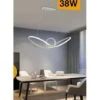 Trade Shop - Lampadario Led Moderno Intrecciato Sospensione 38 W Luce 6500k 3000k 4000k A07-b -bianco Caldo - -Negozio al dettaglio Paulmann 47202574 1