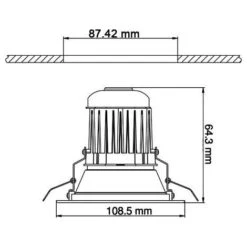 Trade Shop - Faro Faretto A Led 7w Da Incasso A Molla Con Alette Calda Fredda Driver Incluso -bianco Freddo - -Negozio al dettaglio Paulmann 47244130 3