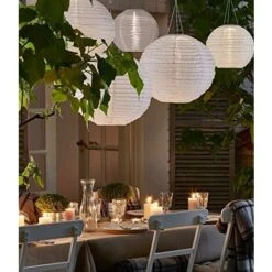 Kueatily Lanterna Di Carta Bianca - Confezione Da 10 Pezzi, Lanterna Di Carta A Sfera Da 30 Cm Per Matrimoni, Casa, Decorazioni Per Feste, Ecc. -Negozio al dettaglio Paulmann 47437336 5