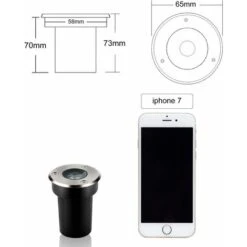 Kueatily 4pcs 1W HA CONDOTTO LA Luce Del Punto Da Incasso Esterna Rotonda LED Bianco Neutro Illuminazione Del Percorso Illuminazione Da Incasso Del Giardino Per Pathway Deck Patio Yard Paesaggio 8 Kueatily 4pcs 1W HA CONDOTTO LA Luce Del Punto Da Incasso Esterna Rotonda LED Bianco Neutro Illuminazione Del Percorso Illuminazione Da Incasso Del Giardino Per Pathway Deck Patio Yard Paesaggio -Negozio al dettaglio Paulmann 47437487 2