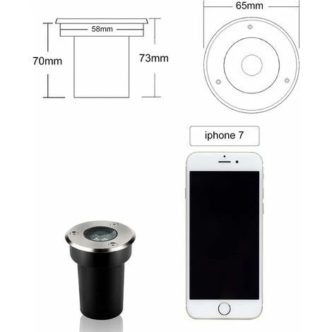 Kueatily 4pcs 1W HA CONDOTTO LA Luce Del Punto Da Incasso Esterna Rotonda LED Bianco Neutro Illuminazione Del Percorso Illuminazione Da Incasso Del Giardino Per Pathway Deck Patio Yard Paesaggio 4 Kueatily 4pcs 1W HA CONDOTTO LA Luce Del Punto Da Incasso Esterna Rotonda LED Bianco Neutro Illuminazione Del Percorso Illuminazione Da Incasso Del Giardino Per Pathway Deck Patio Yard Paesaggio - immagine 2