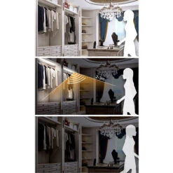 Striscia LED Adesiva 1M Luce Fredda Sensore Movimento A Batteria TE-B0454 -Negozio al dettaglio Paulmann 49639187 5