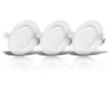 Faretti LED Da Incasso Ultrapiatti Per Bagno, Set Di 3, LED Integrati 6W, Foro Ø100mm, Luce Calda 3000K, 450Lm, Faretti Da Soffitto Rotondi, Plastica Bianca 230V IP44 2 Faretti LED Da Incasso Ultrapiatti Per Bagno, Set Di 3, LED Integrati 6W, Foro Ø100mm, Luce Calda 3000K, 450Lm, Faretti Da Soffitto Rotondi, Plastica Bianca 230V IP44 -Negozio al dettaglio Paulmann 50901271 1