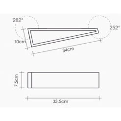 Applique Lampada Gesso Moderno Triangolo Bianco Verniciabile AttaccoG9 GS-5050 11 Applique Lampada Gesso Moderno Triangolo Bianco Verniciabile AttaccoG9 GS-5050 -Negozio al dettaglio Paulmann 51277177 5