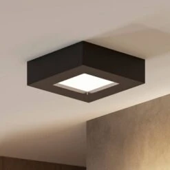 Prios Mazin Plafoniera LED, IP44, CCT, 6 W