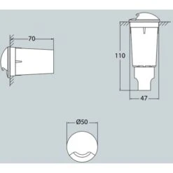 Fumagalli Aldo 1L Segnapssso Faretto LED G9 4000K Incasso 1 Lato IP 67 Luce Naturale -Negozio al dettaglio Paulmann 51508840 3