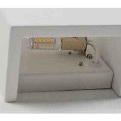 Applique Lampada Parere Gesso Interno Bianco 2 Livelli Muro Verniciabile G9 5040 -Negozio al dettaglio Paulmann 51607693 3