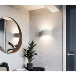 Applique Lampada Parere Gesso Interno Bianco 2 Livelli Muro Verniciabile G9 5040 -Negozio al dettaglio Paulmann 51607693 4