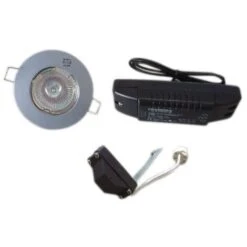 Faretto Da Incasso Alufix + Trasformatore D.50 Alu 50W Elettronico RESISTEX