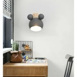 Applique Da Muro Nordica Lampada A Muro Per Cartoni Animati Applique Da Parete Creativa Luce A Muro Di Personalità Semplice Per Soggiorno Camera Da Letto Camera Dei Bambini Grigio -Negozio al dettaglio Paulmann 51787347 4
