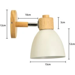 Applique Da Muro Moderna In Legno Nordico Applique Da Parete Vintage Retrò Per Soggiorno Bar Caffetteria Camera Da Letto Interna Bianca -Negozio al dettaglio Paulmann 51787444 5