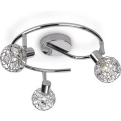 Philips 5581911pn E, Myl Hosta Spot 3 Flg. 3 X 28 W Exkl. LM, Acciaio Inox, 5 Watts, G9, Cromato, 30 X 30 X 13 Cm [Classe Di Efficienza Energetica E]