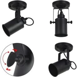 Lampade Da Parete Per Interni, Applique Industriale E27 Lampade A Sospensione Decorative Su Braccio Con Braccio Girevole -Negozio al dettaglio Paulmann 52072733 3