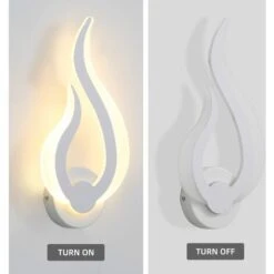 Applique Da Parete Interno, Applique Moderna A LED, 10W, Bianco Caldo 3000K, Forma Di Fiamma, Altezza 31cm, Acrilico, Lampada Da Parete, Per Soggiorno Corridoio Camera Da Letto, 220V IP20 -Negozio al dettaglio Paulmann 52072734 4