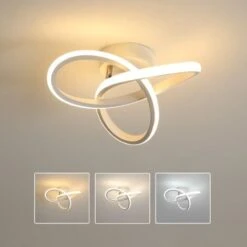 Plafoniera LED Soffitto, Lampada Da Soffitto In Acrilico 22W, Plafoniera Dimmerabile 3000K / 4000K / 6000K Per Cucina, Soggiorno, Camera Da Letto, Diametro 24 Cm