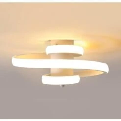 Plafoniera LED Da Soffitto, Lampada Da Soffitto LED 24W Creativo Plafoniera Design In Alluminio Spirale Linea, Lampadario Da Soffitto Moderno Per Soggiorno Camera Da Letto Sala Cucina Corridoio