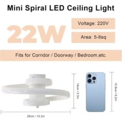 Plafoniera LED Da Soffitto, Lampada Da Soffitto LED 24W Creativo Plafoniera Design In Alluminio Spirale Linea, Lampadario Da Soffitto Moderno Per Soggiorno Camera Da Letto Sala Cucina Corridoio 10 Plafoniera LED Da Soffitto, Lampada Da Soffitto LED 24W Creativo Plafoniera Design In Alluminio Spirale Linea, Lampadario Da Soffitto Moderno Per Soggiorno Camera Da Letto Sala Cucina Corridoio -Negozio al dettaglio Paulmann 52072738 4