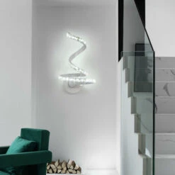 LED Lampada Da Parete In Cristallo, 12W Applique Da Parete In Alluminio Stile Nordico, Applique In K9 Cristallo Per Camera Da Letto Soggiorno Comodino Bianco Freddo -Negozio al dettaglio Paulmann 52072755 2