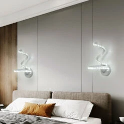 LED Lampada Da Parete In Cristallo, 12W Applique Da Parete In Alluminio Stile Nordico, Applique In K9 Cristallo Per Camera Da Letto Soggiorno Comodino Bianco Freddo -Negozio al dettaglio Paulmann 52072755 4