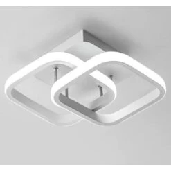 Plafoniera A LED, Lampada Da Soffitto Moderna 24W 2040LM, Lampadario Acrilico Bianca, Plafoniera Per Sala Da Pranzo, Cucina Studio, Luce Bianca Fredda / 6000K