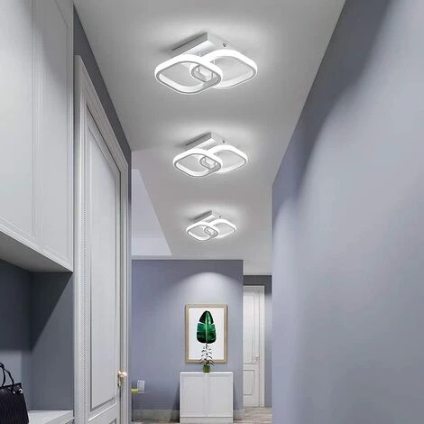 Plafoniera A LED, Lampada Da Soffitto Moderna 24W 2040LM, Lampadario Acrilico Bianca, Plafoniera Per Sala Da Pranzo, Cucina Studio, Luce Bianca Fredda / 6000K 6 Plafoniera A LED, Lampada Da Soffitto Moderna 24W 2040LM, Lampadario Acrilico Bianca, Plafoniera Per Sala Da Pranzo, Cucina Studio, Luce Bianca Fredda / 6000K - immagine 4