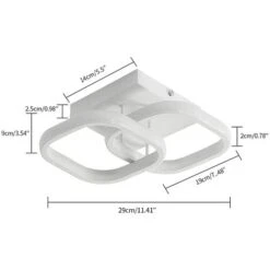 Plafoniera A LED, Lampada Da Soffitto Moderna 24W 2040LM, Lampadario Acrilico Bianca, Plafoniera Per Sala Da Pranzo, Cucina Studio, Luce Bianca Fredda / 6000K 11 Plafoniera A LED, Lampada Da Soffitto Moderna 24W 2040LM, Lampadario Acrilico Bianca, Plafoniera Per Sala Da Pranzo, Cucina Studio, Luce Bianca Fredda / 6000K -Negozio al dettaglio Paulmann 52072834 5