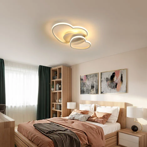 Lampada Da Soffitto A LED Dimmerabile, Design Moderno A Forma Di Cuore, Lampada Da Soffitto A Schermo In Acrilico, Lampadario In Metallo Per Sala Da Pranzo, Plafoniere Da Cucina (Bianco) 4 Lampada Da Soffitto A LED Dimmerabile, Design Moderno A Forma Di Cuore, Lampada Da Soffitto A Schermo In Acrilico, Lampadario In Metallo Per Sala Da Pranzo, Plafoniere Da Cucina (Bianco) - immagine 2
