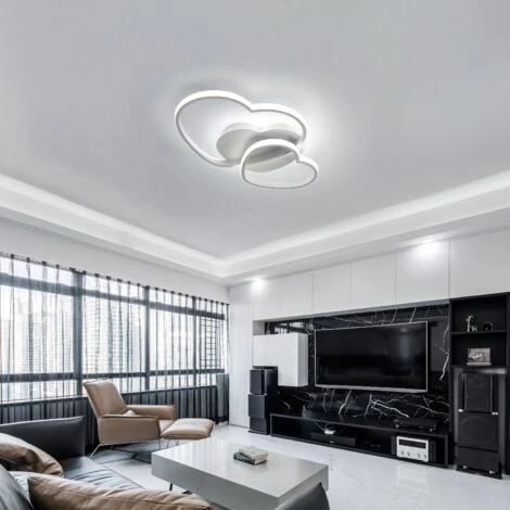 Lampada Da Soffitto A LED Dimmerabile, Design Moderno A Forma Di Cuore, Lampada Da Soffitto A Schermo In Acrilico, Lampadario In Metallo Per Sala Da Pranzo, Plafoniere Da Cucina (Bianco) 5 Lampada Da Soffitto A LED Dimmerabile, Design Moderno A Forma Di Cuore, Lampada Da Soffitto A Schermo In Acrilico, Lampadario In Metallo Per Sala Da Pranzo, Plafoniere Da Cucina (Bianco) - immagine 3