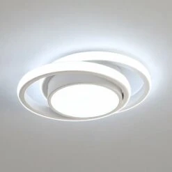 Negozio al dettaglio Paulmann 38 Plafoniere LED, Lampada Da Soffitto 32W 2500lm, Plafoniere Design Rond Moderno Per Soggiorno Cucina Bagno Camera Da Letto Corridoio, Bianco Freddo 6000K, Diametro 28cm