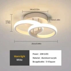 Plafoniera LED, Lampadario A Soffitto A LED, 22W, Bianco Caldo 3000K, Lampadario A Sospensione, Lampadari A Soffitto Chic In Moderno Illuminazione Per Camera Da Letto Soggiorno Cucina -Negozio al dettaglio Paulmann 52072896 5