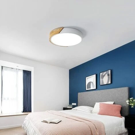Plafoniera LED Soffitto 24W, Lampada Da Soffitto Moderna Rond Bianco Freddo (6000K), Plafoniere In Legno Per Soggiorno Cucina Bagno Camera Da Letto Corridoio 30cm 4 Plafoniera LED Soffitto 24W, Lampada Da Soffitto Moderna Rond Bianco Freddo (6000K), Plafoniere In Legno Per Soggiorno Cucina Bagno Camera Da Letto Corridoio 30cm - immagine 2