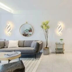 Moderno Applique Da Parete, 16W LED Lampada Da Parete, Lampada A Muro 1280 Lumen Per Bagno Lampada Soggiorno Camera Da Letto Scale Corridoio Luce Notturna 3000K (Bianco Caldo) -Negozio al dettaglio Paulmann 52072902 4