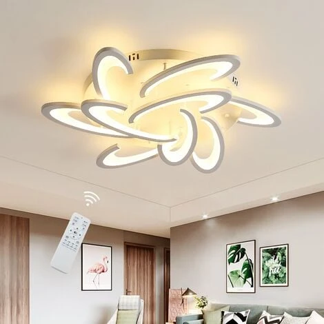 Plafoniera A Led Dimmerabile, Lampada Da Soffitto 81W 7290 Lumen, 9 Teste Lampara Acrilico Con Telecomando, Per Soggiorno Camera Da Letto Sala Da Pranzo 3 Plafoniera A Led Dimmerabile, Lampada Da Soffitto 81W 7290 Lumen, 9 Teste Lampara Acrilico Con Telecomando, Per Soggiorno Camera Da Letto Sala Da Pranzo