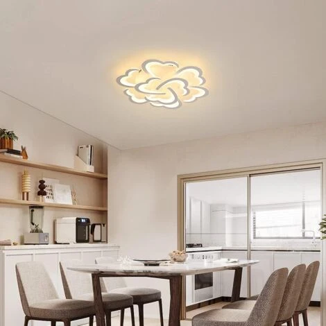 Lampadario LED, 108W 8640lm Plafoniera LED Soffitto, Lampadario A Forma Di Amare Per Camera Da Letto, Soggiorno, Cucina, Dimmerabile 3000-6500K 7 Lampadario LED, 108W 8640lm Plafoniera LED Soffitto, Lampadario A Forma Di Amare Per Camera Da Letto, Soggiorno, Cucina, Dimmerabile 3000-6500K - immagine 5