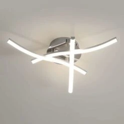 Plafoniera LED Soffitto, Lampadario Soggiorno, Luce Bianca Neutra 4000K, LED Integrati 18W 1.600Lm, Lampada Da Soffitto Moderna Per Camera Da Letto Soggiorno Ristorante Scala, 220V