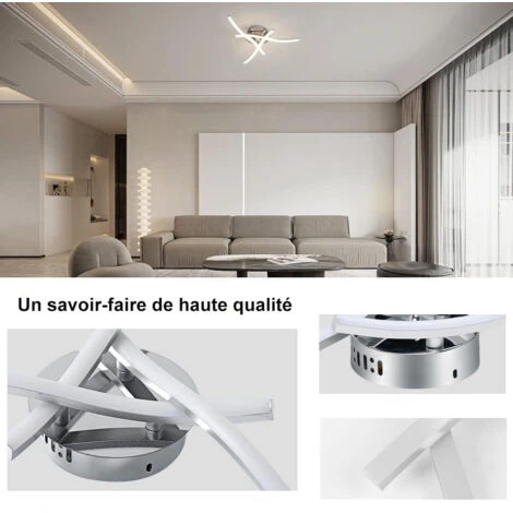 Plafoniera LED Soffitto, Lampadario Soggiorno, Luce Bianca Neutra 4000K, LED Integrati 18W 1.600Lm, Lampada Da Soffitto Moderna Per Camera Da Letto Soggiorno Ristorante Scala, 220V 6 Plafoniera LED Soffitto, Lampadario Soggiorno, Luce Bianca Neutra 4000K, LED Integrati 18W 1.600Lm, Lampada Da Soffitto Moderna Per Camera Da Letto Soggiorno Ristorante Scala, 220V - immagine 4
