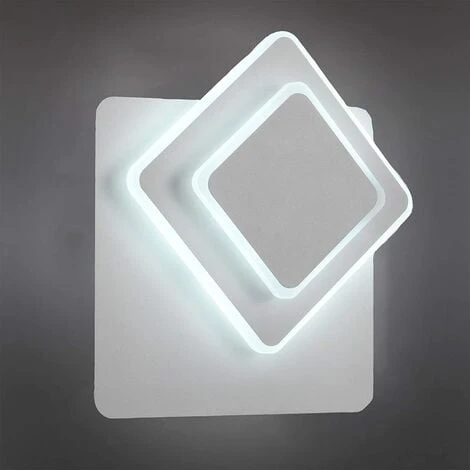 Lampada Corridoio Parete 3 In 1 Bianca Applique Creativo Da Parete Interno 350° Girevole Quadrata Led Aplique Da Parete Per Soggiorno Camera Da Letto Scala Corridoio 3 Lampada Corridoio Parete 3 In 1 Bianca Applique Creativo Da Parete Interno 350° Girevole Quadrata Led Aplique Da Parete Per Soggiorno Camera Da Letto Scala Corridoio