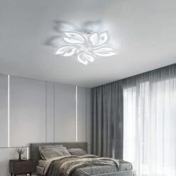 LED Plafoniera, 60W Moderna Lampada Da Soffitto, Plafoniere Da Soffitto 6000lm 6000K Bianco Freddo Per Soggiorno, Cucina, Cucina, Camera Da Letto,5heads/70CM -Negozio al dettaglio Paulmann 52072964 2